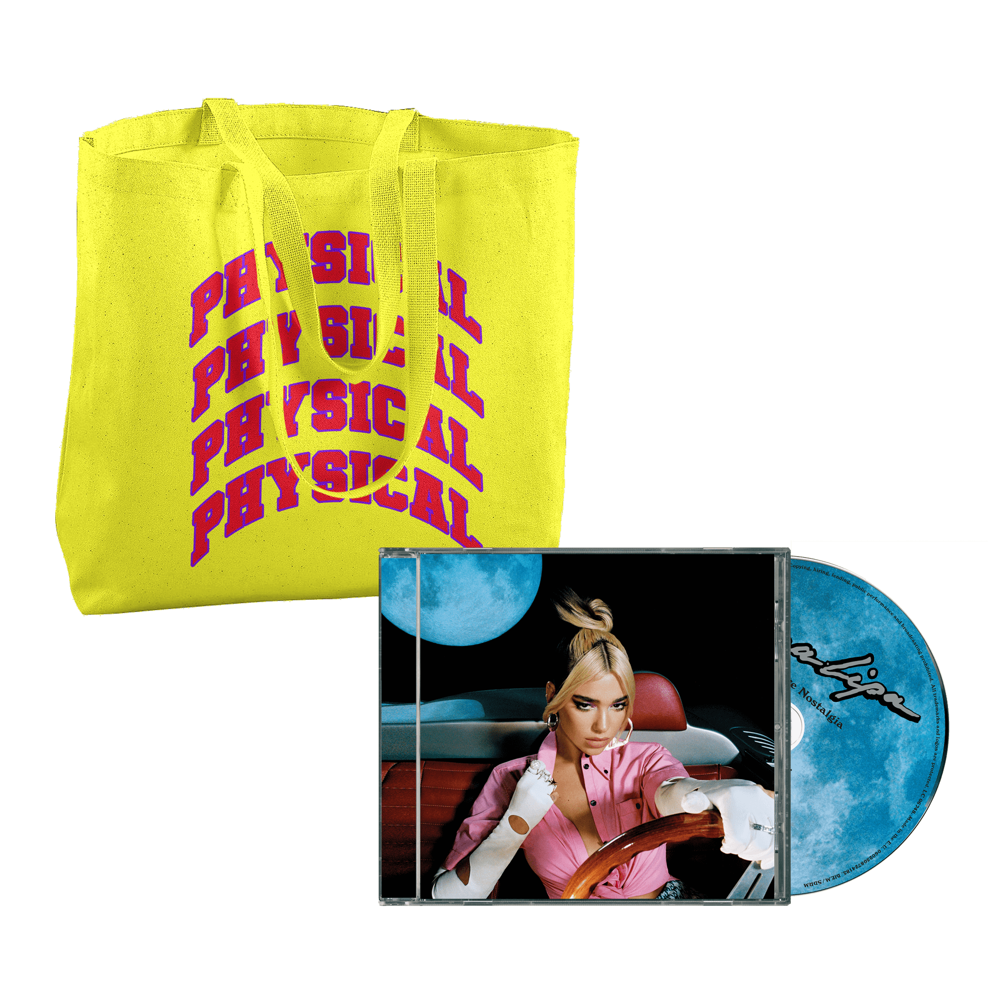 Dua Lipa Future Nostalgia (CD + "Physical" Tote Bag) CD Bundle 100039