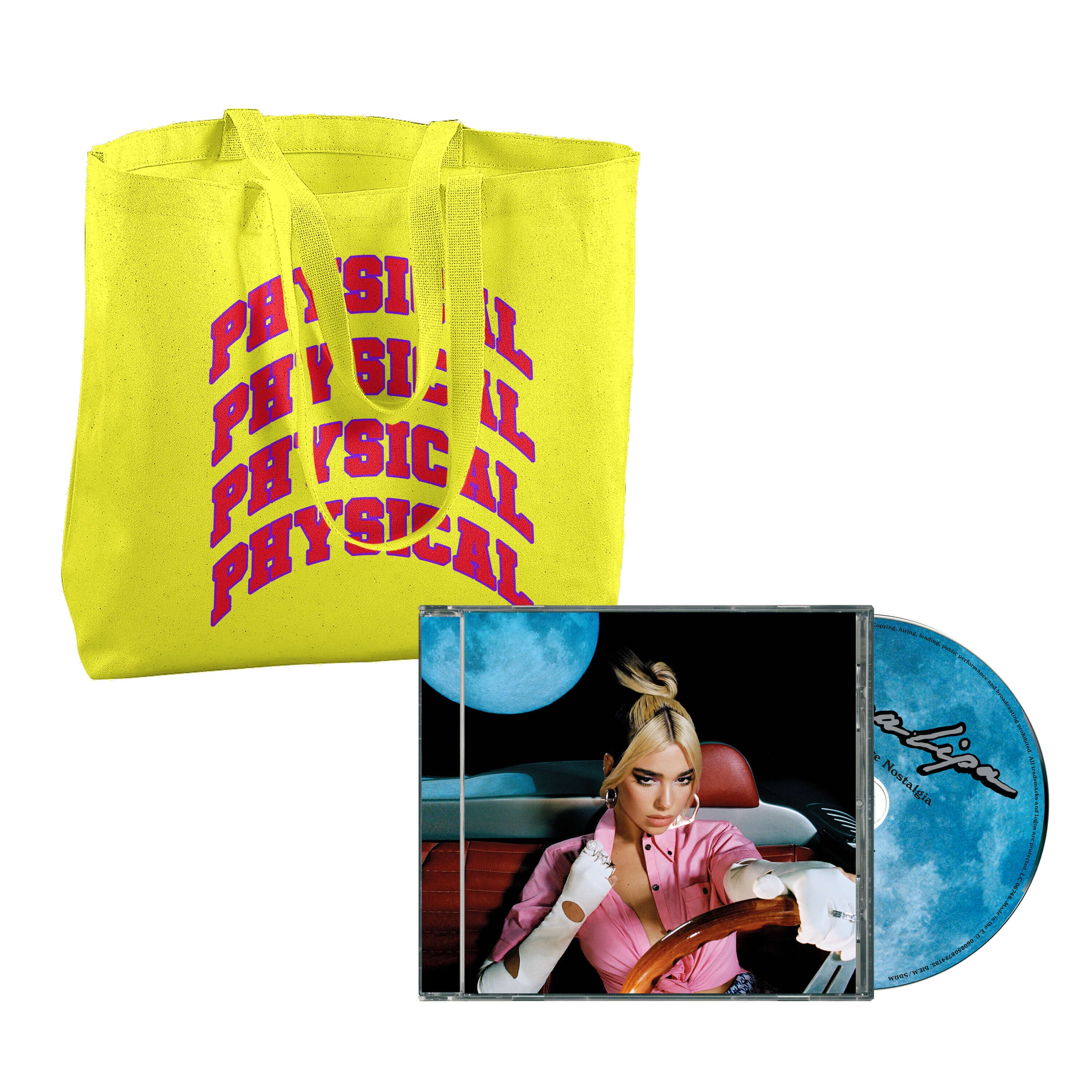 Dua Lipa Future Nostalgia (CD + "Physical" Tote Bag) CD Bundle 100074